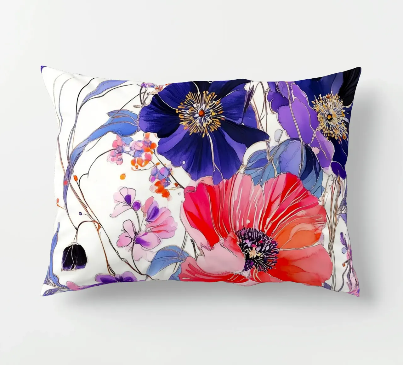 Fiori eleganti cuscino da Justyna Jaszke JBJart