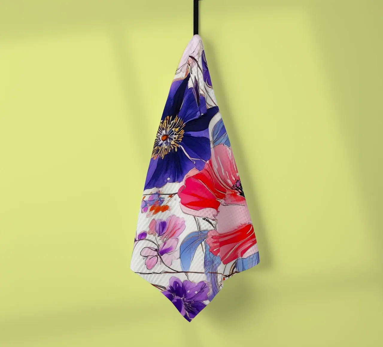 Fiori eleganti canovaccio da cucina da Justyna Jaszke JBJart