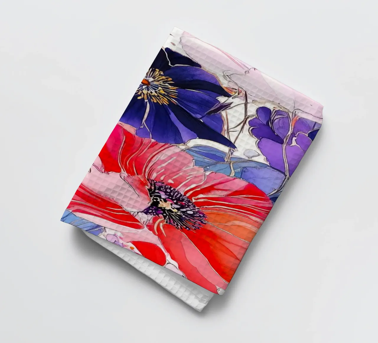Fiori eleganti canovaccio da cucina da Justyna Jaszke JBJart