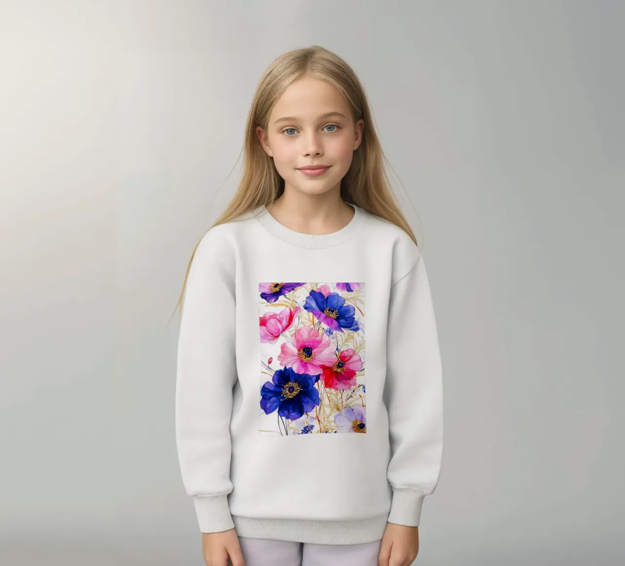 Arte dei fiori felpa bambino da Justyna Jaszke JBJart