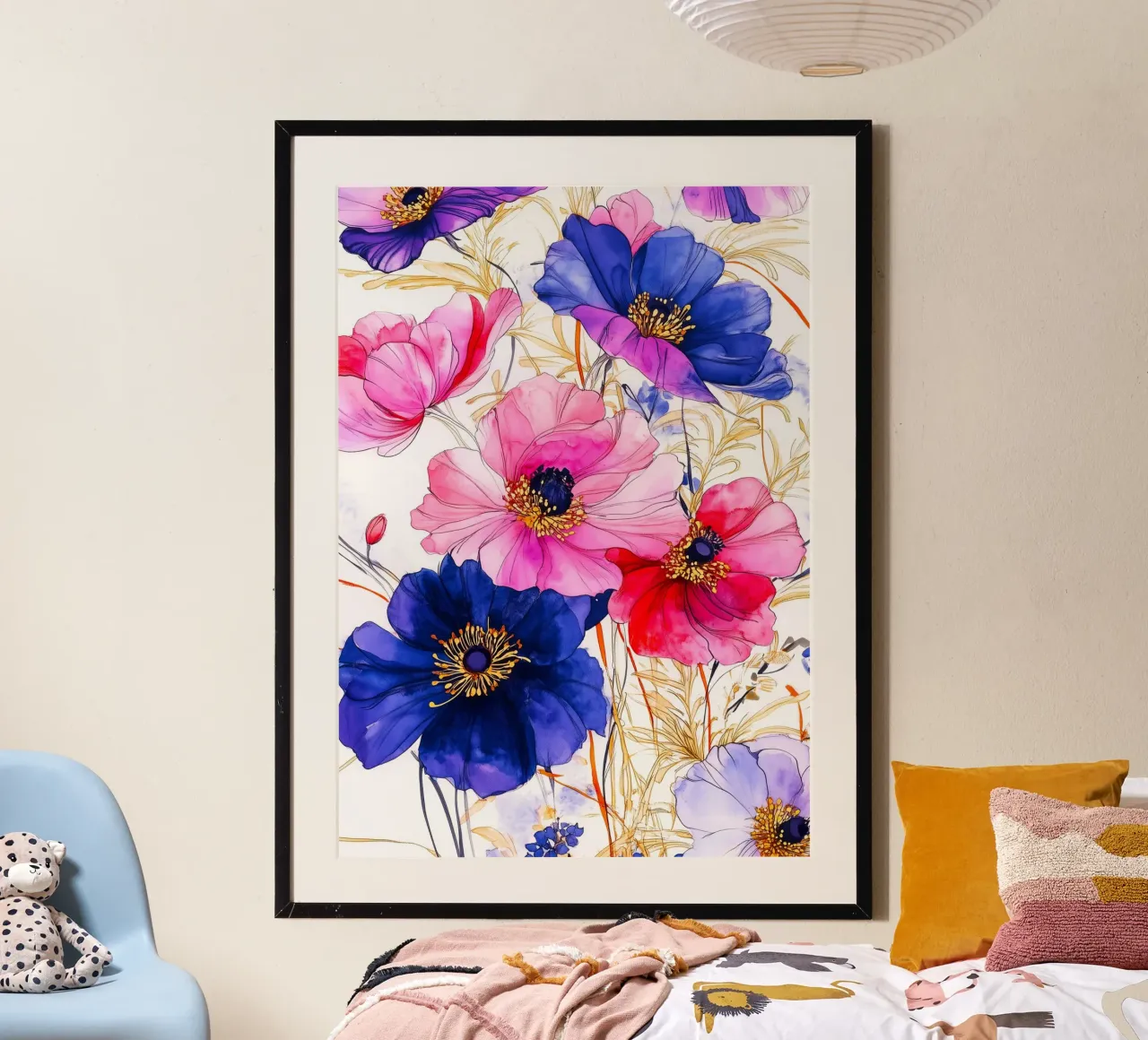 Blossoms art poster by Justyna Jaszke JBJart