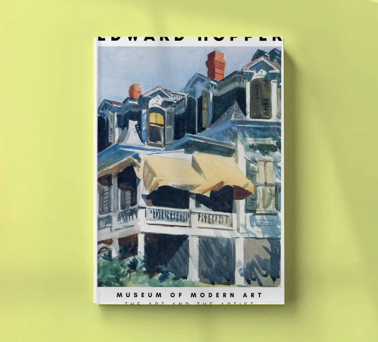 Edward Hopper Architecture City Landscape Print notebook by NorwesClub