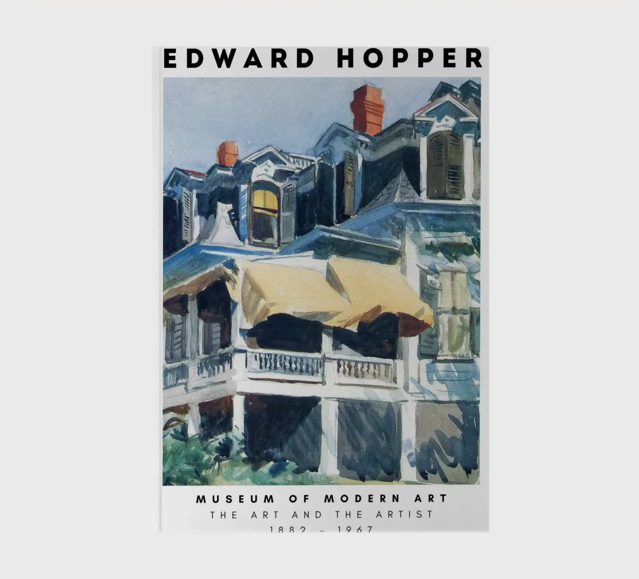Edward Hopper Architecture City Landscape Print notebook by NorwesClub
