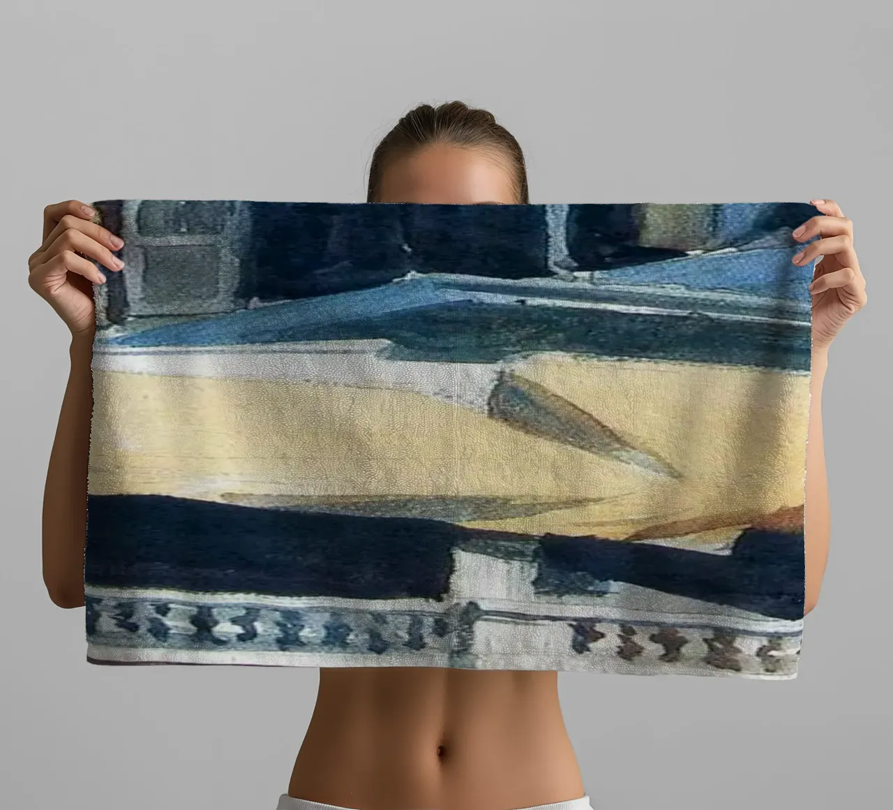Edward Hopper Architecture City Landscape Print towel by NorwesClub