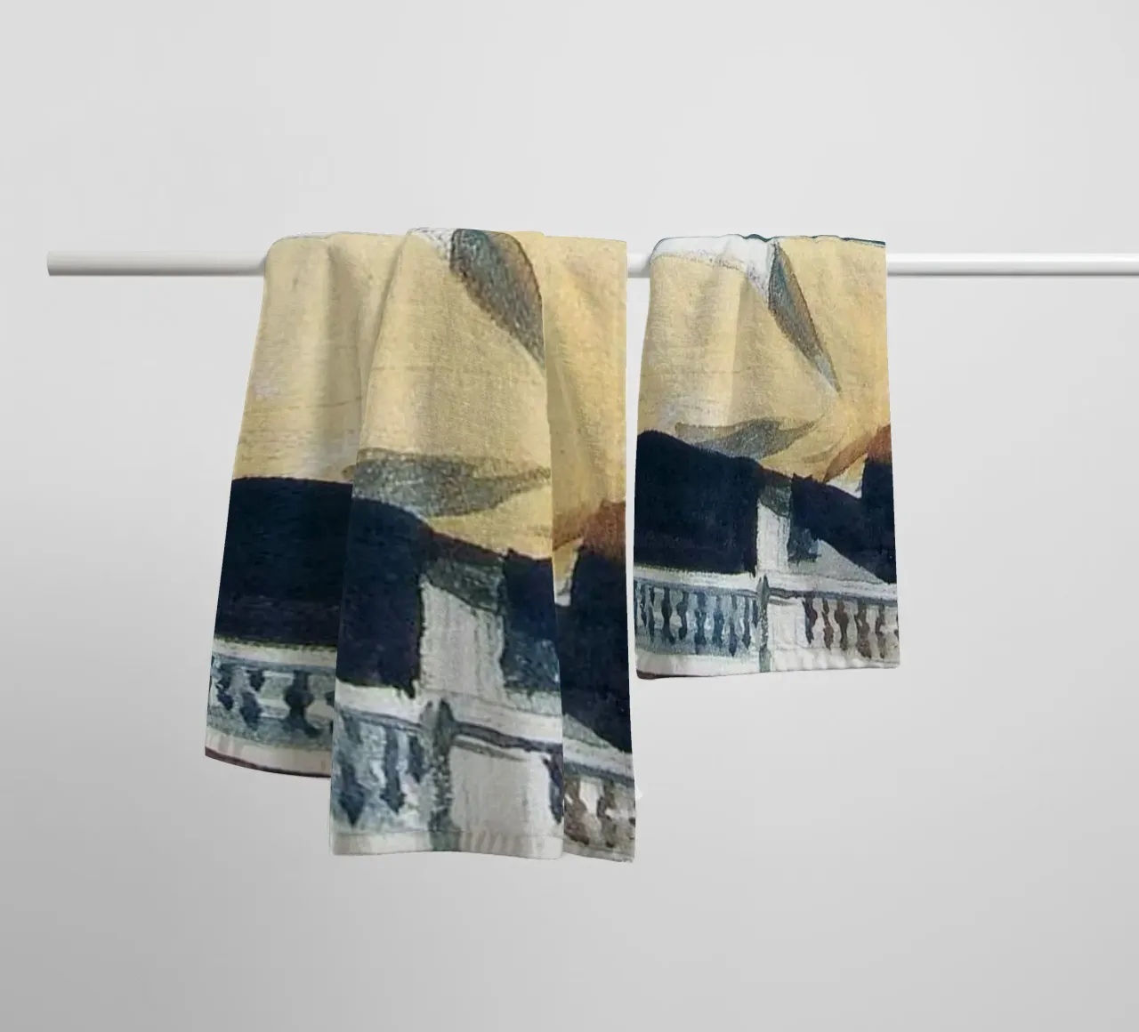 Edward Hopper Architecture City Landscape Print towel by NorwesClub