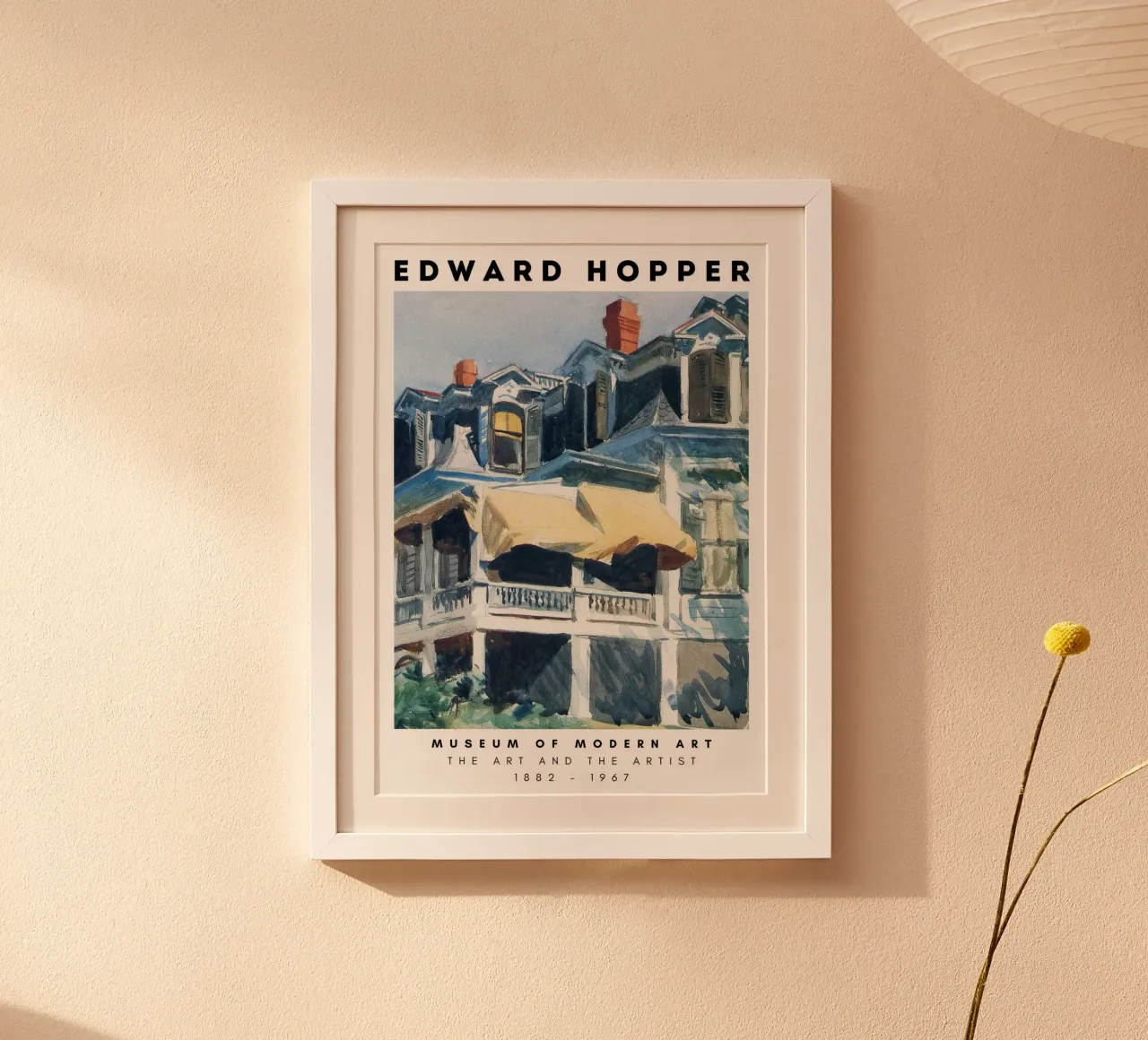 Edward Hopper Architectuur Stadslandschap Print poster van NorwesClub