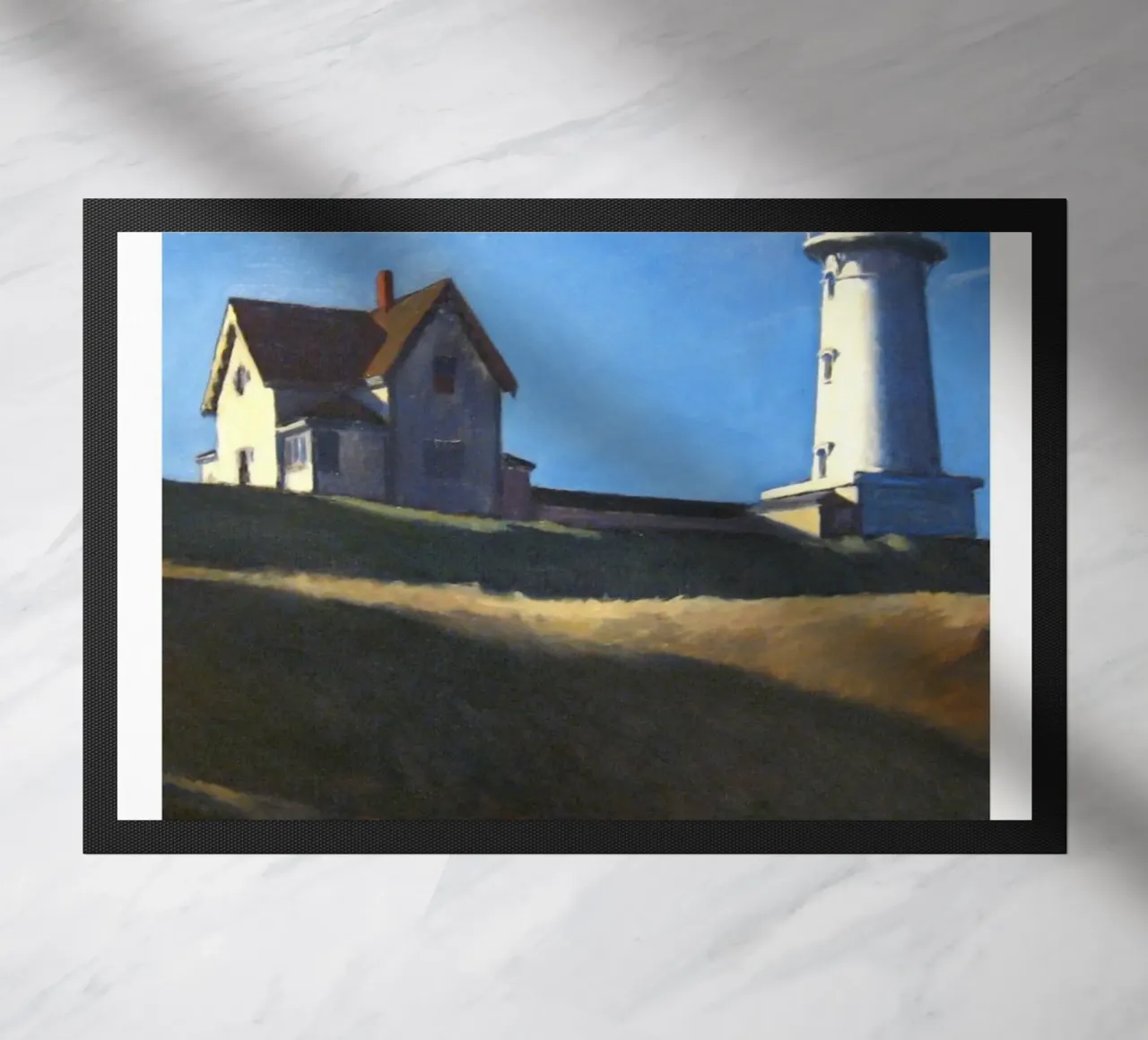 Edward Hopper Architecture Country Landscape Print doormat by NorwesClub