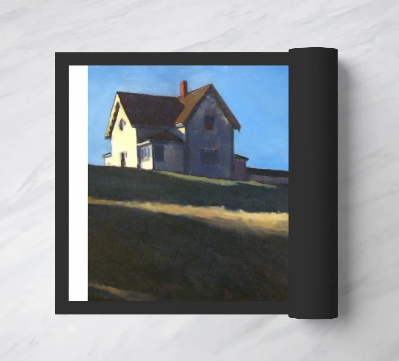 Edward Hopper Architecture Country Landscape Print doormat by NorwesClub