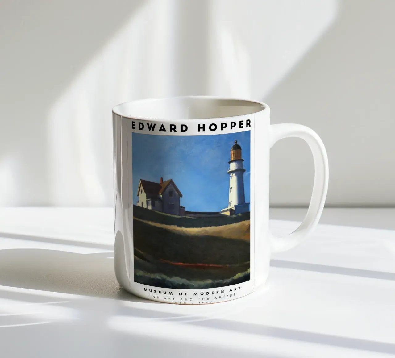 Edward Hopper Architectuur Landschap Print keramische mok van NorwesClub