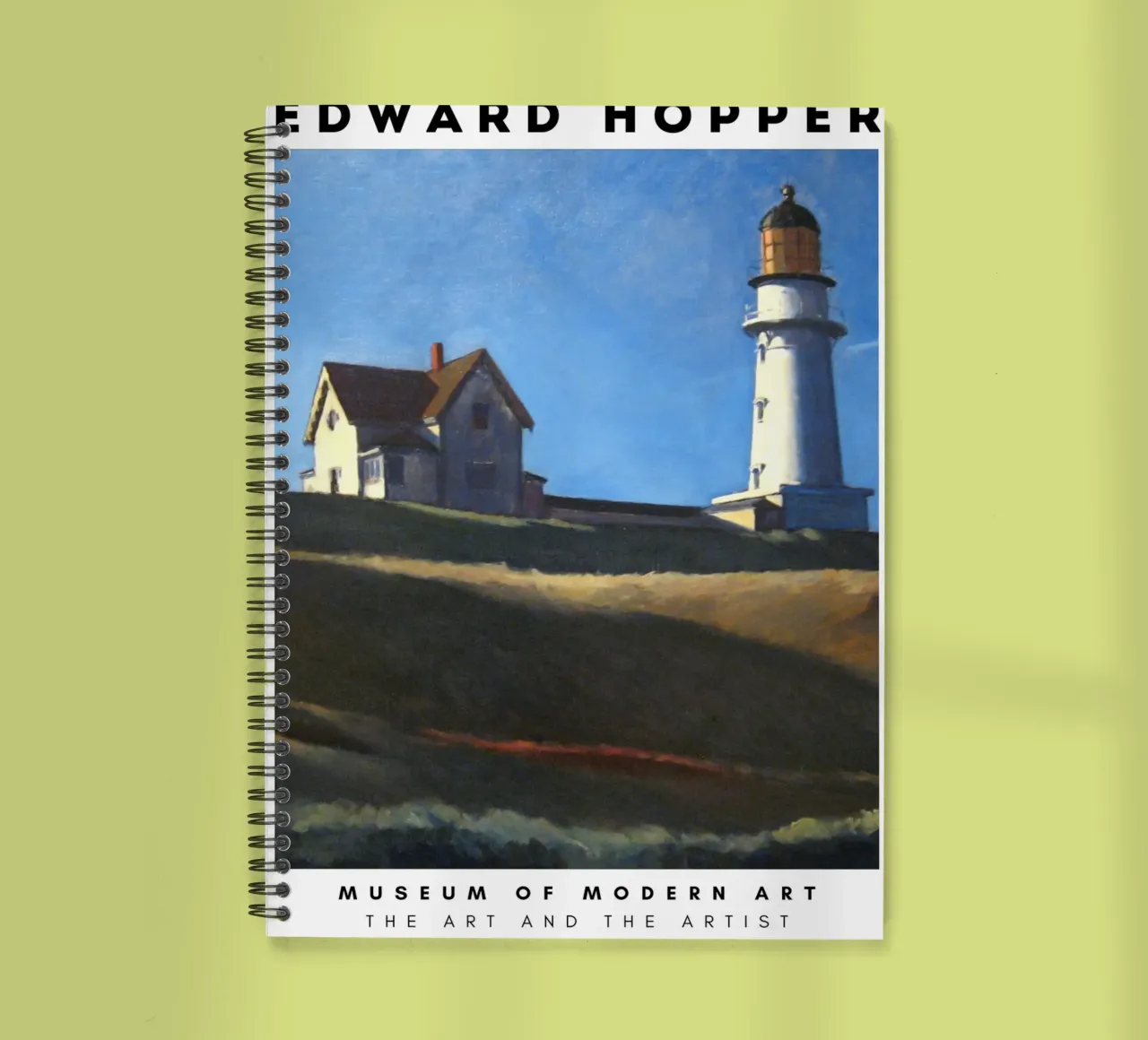 Edward Hopper Architecture Country Landscape Print spiral notebook by NorwesClub