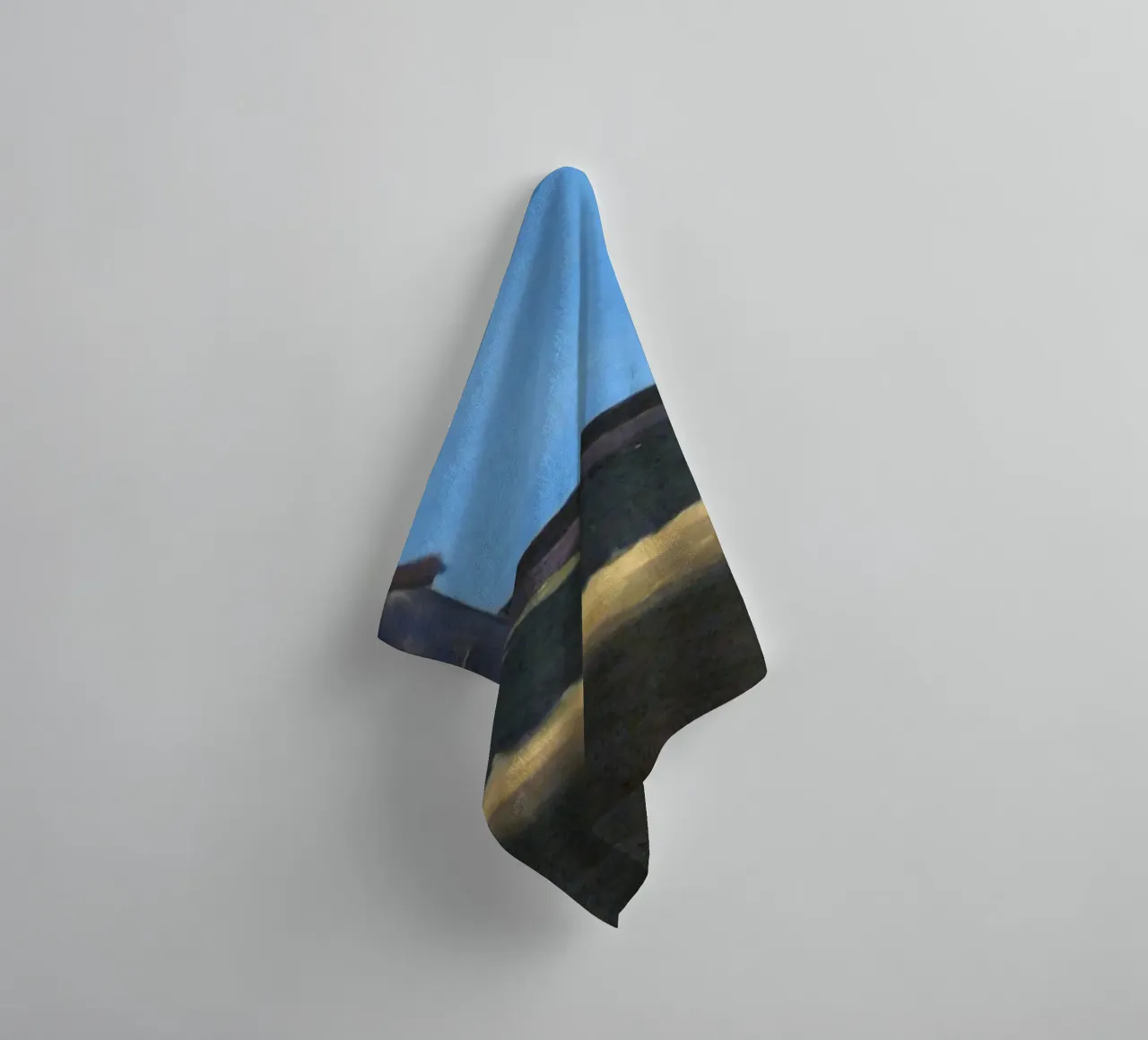 Edward Hopper Architectuur Landschap Print badhanddoek van NorwesClub