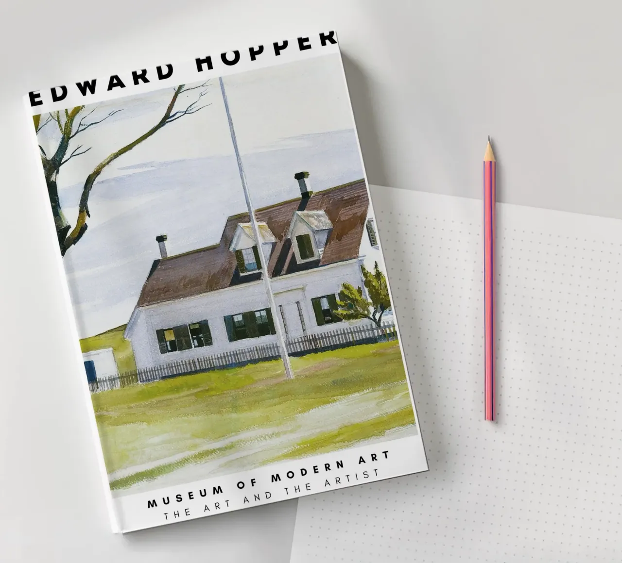 Edward Hopper Architecture Coastal Urban Scene Print notebook by NorwesClub