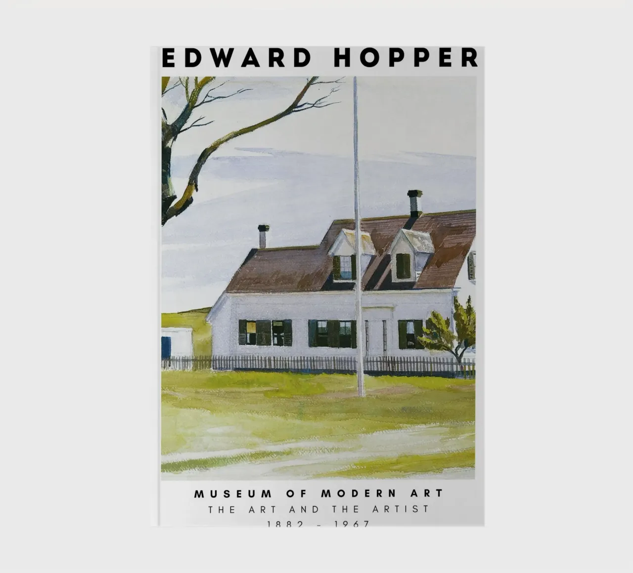 Edward Hopper Architecture Coastal Urban Scene Print notebook by NorwesClub