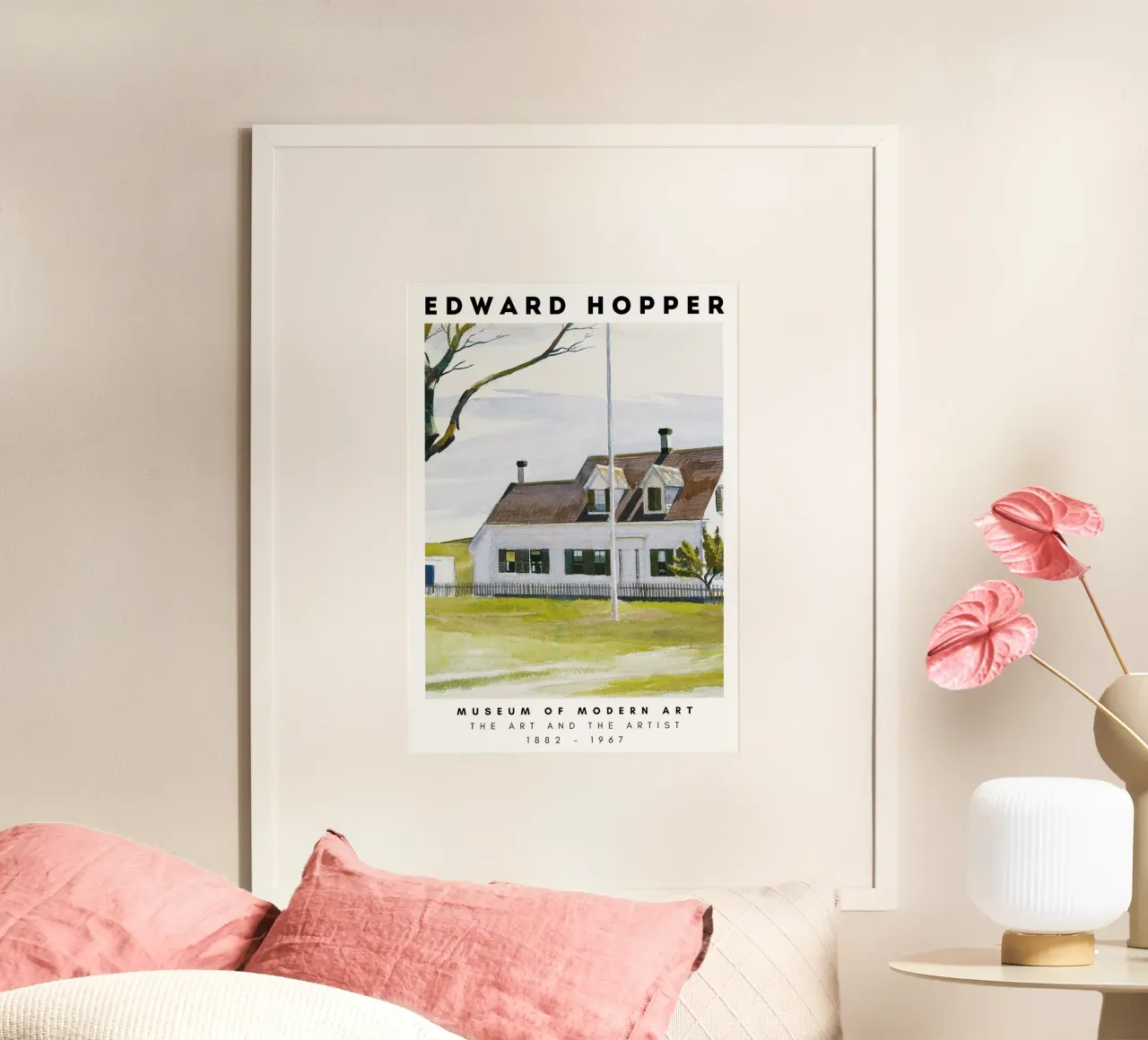 Edward Hopper Architectuur Kust Stedelijk Landschap Print poster van NorwesClub