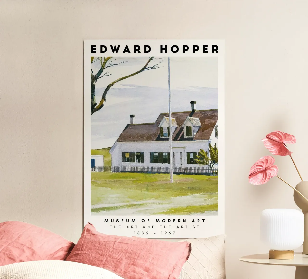 Edward Hopper Architectuur Kust Stedelijk Landschap Print poster van NorwesClub