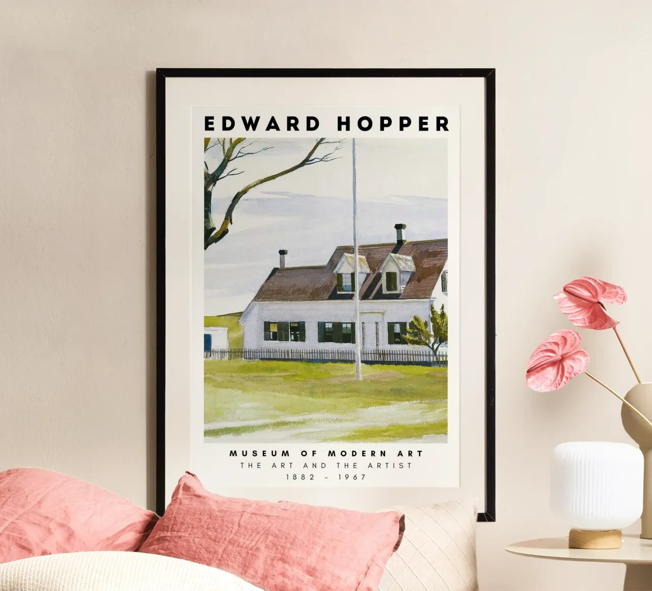 Edward Hopper Architectuur Kust Stedelijk Landschap Print poster van NorwesClub