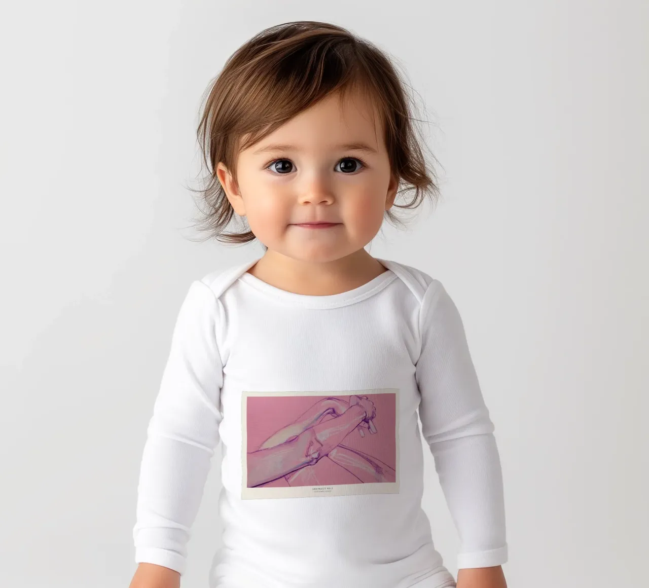 Contemplation Langarm Babybody von Graphite