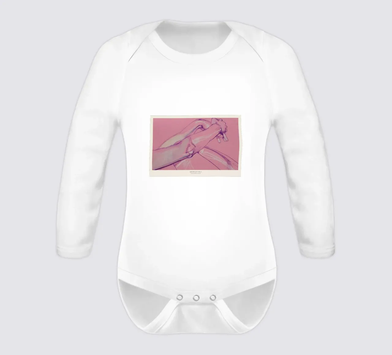 Contemplation Langarm Babybody von Graphite
