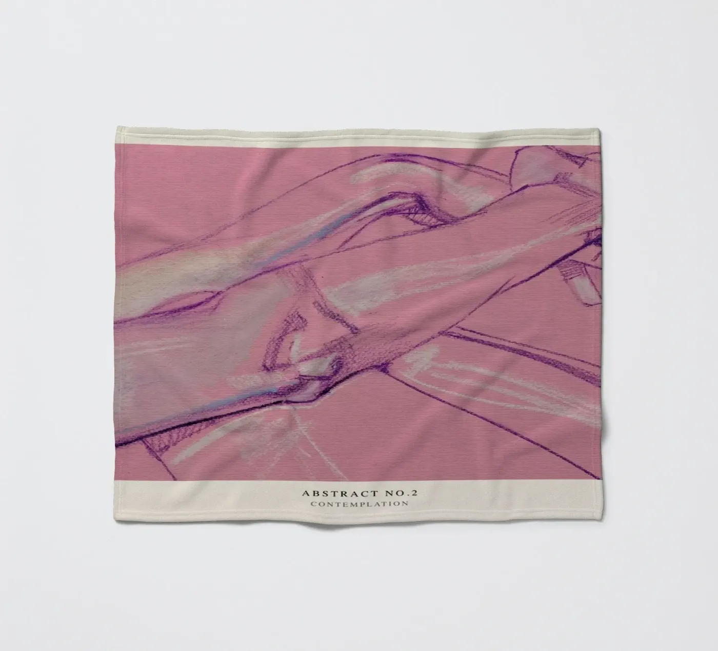 Contemplation Fleecedecke von Graphite