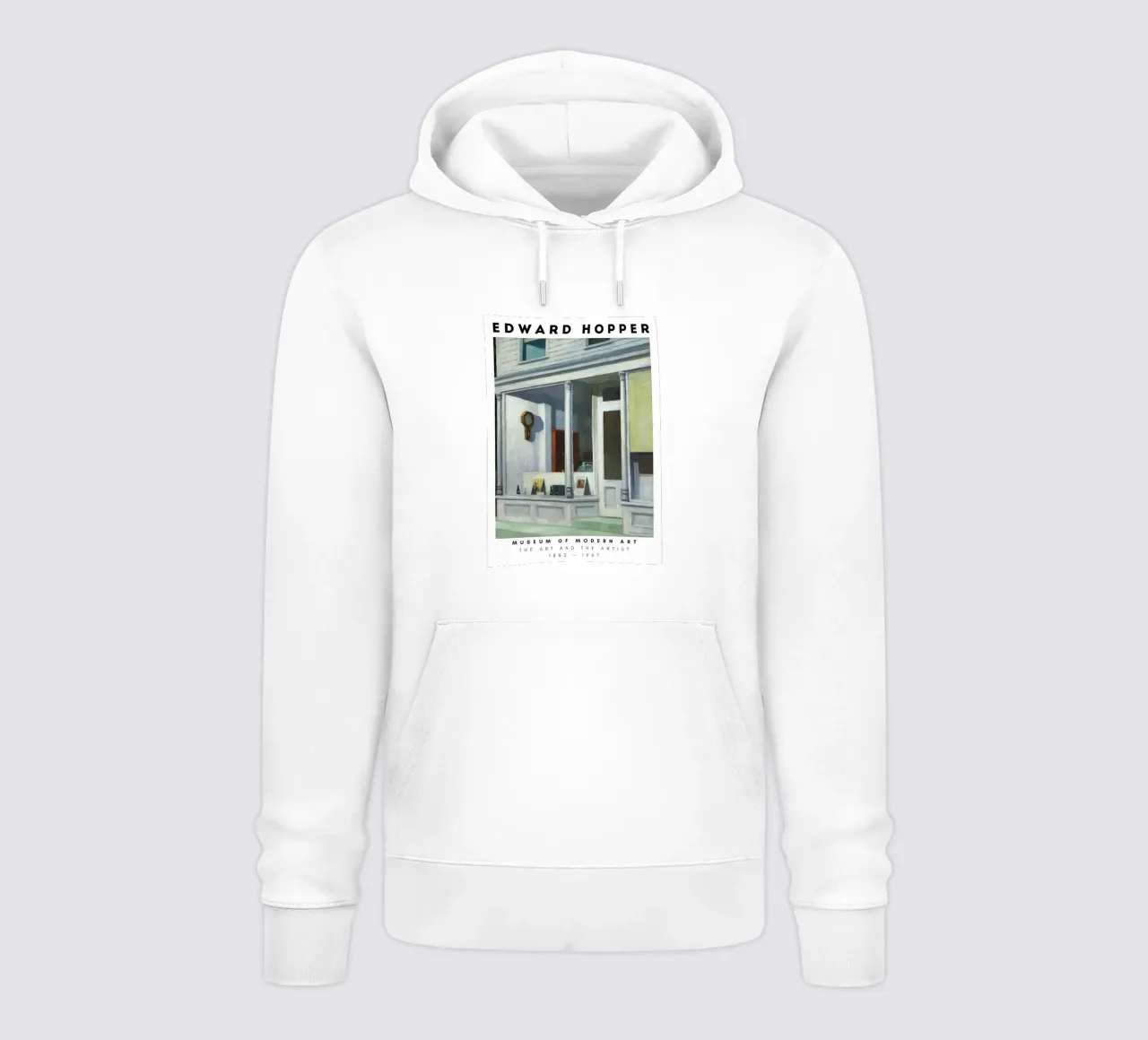 Edward Hopper Sette A.M. | Realismo Americano Vetrina felpa con cappuccio da NorwesClub