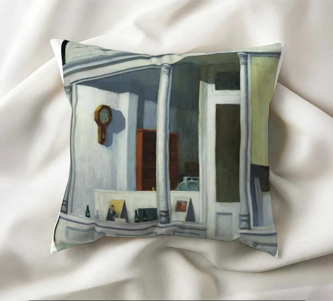 Edward Hopper Sette A.M. | Realismo Americano Vetrina cuscino da NorwesClub