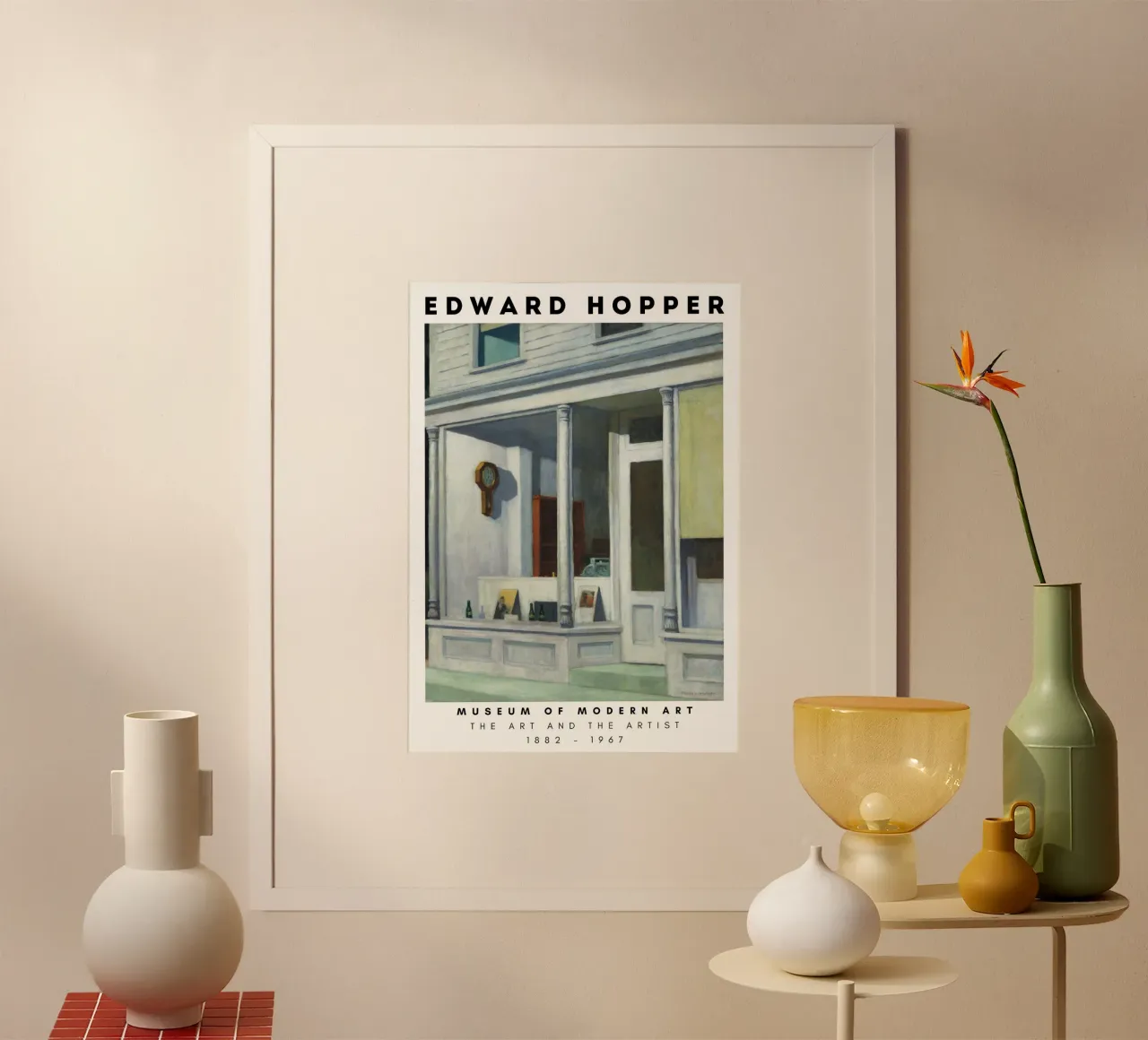 Edward Hopper Zeven A.M. | Amerikaans Realisme Storefront poster van NorwesClub
