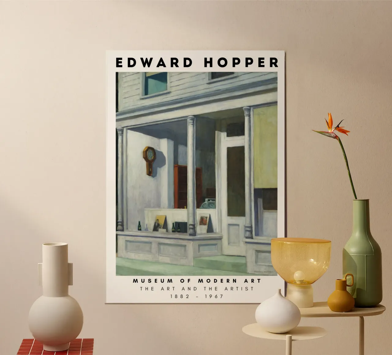 Edward Hopper Zeven A.M. | Amerikaans Realisme Storefront poster van NorwesClub