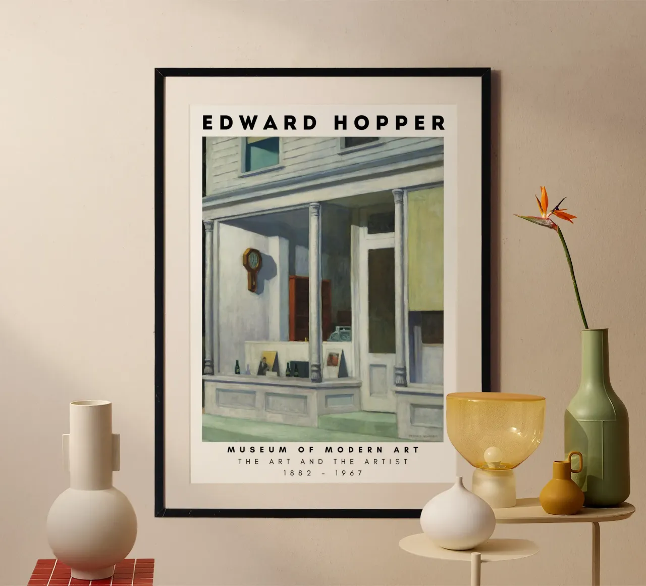 Edward Hopper Zeven A.M. | Amerikaans Realisme Storefront poster van NorwesClub