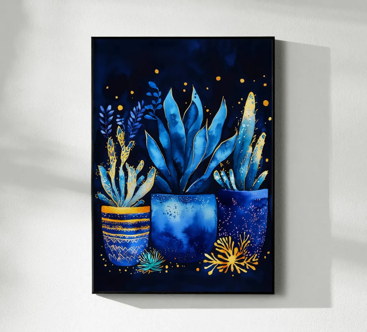 Piante in vaso blu plexiglass da Justyna Jaszke JBJart