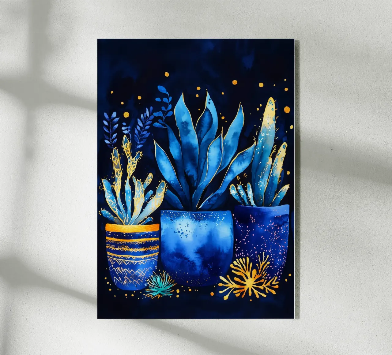 Piante in vaso blu plexiglass da Justyna Jaszke JBJart