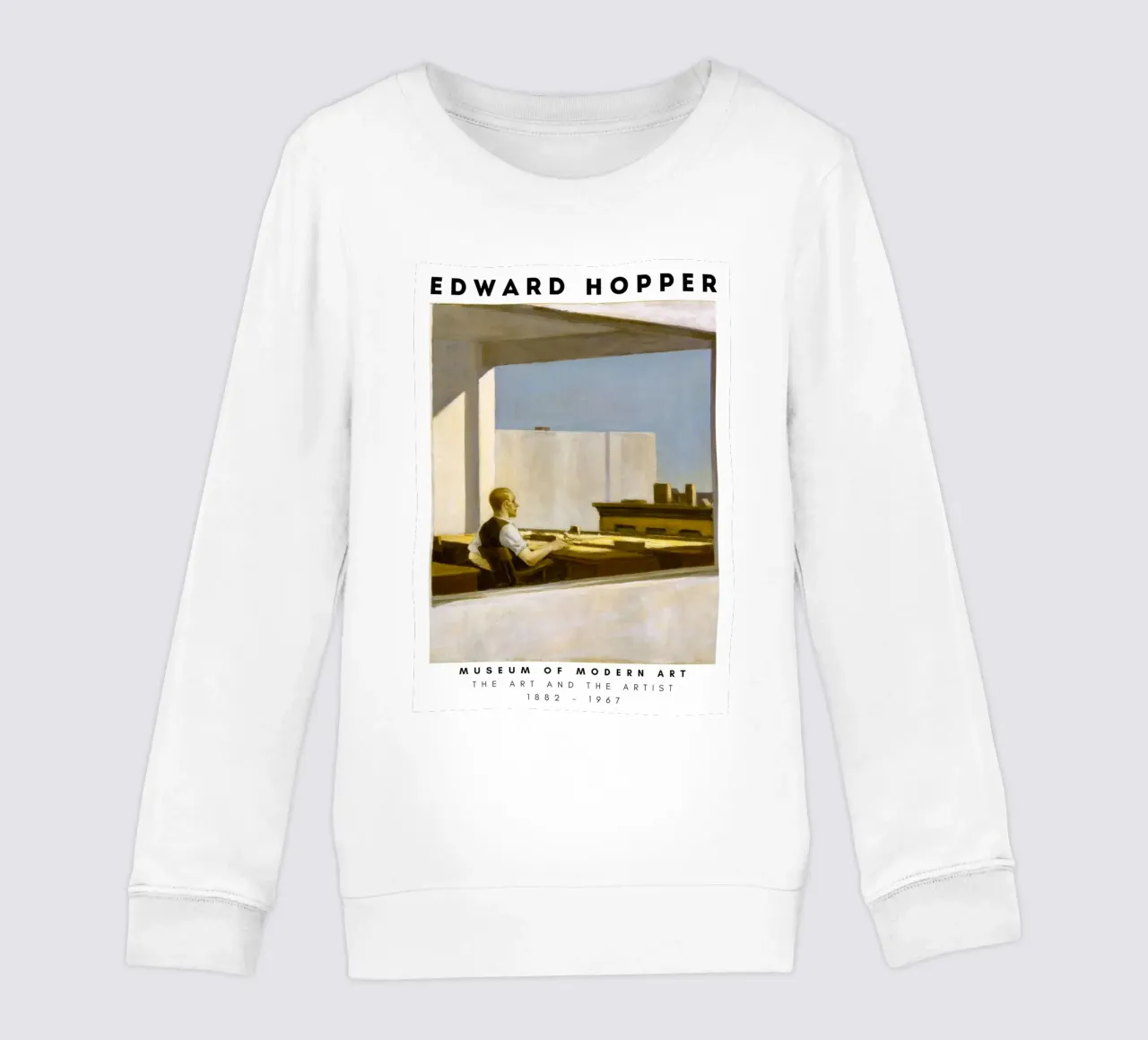 Ufficio di Edward Hopper in una piccola città - Arte del realismo americano felpa bambino da NorwesClub
