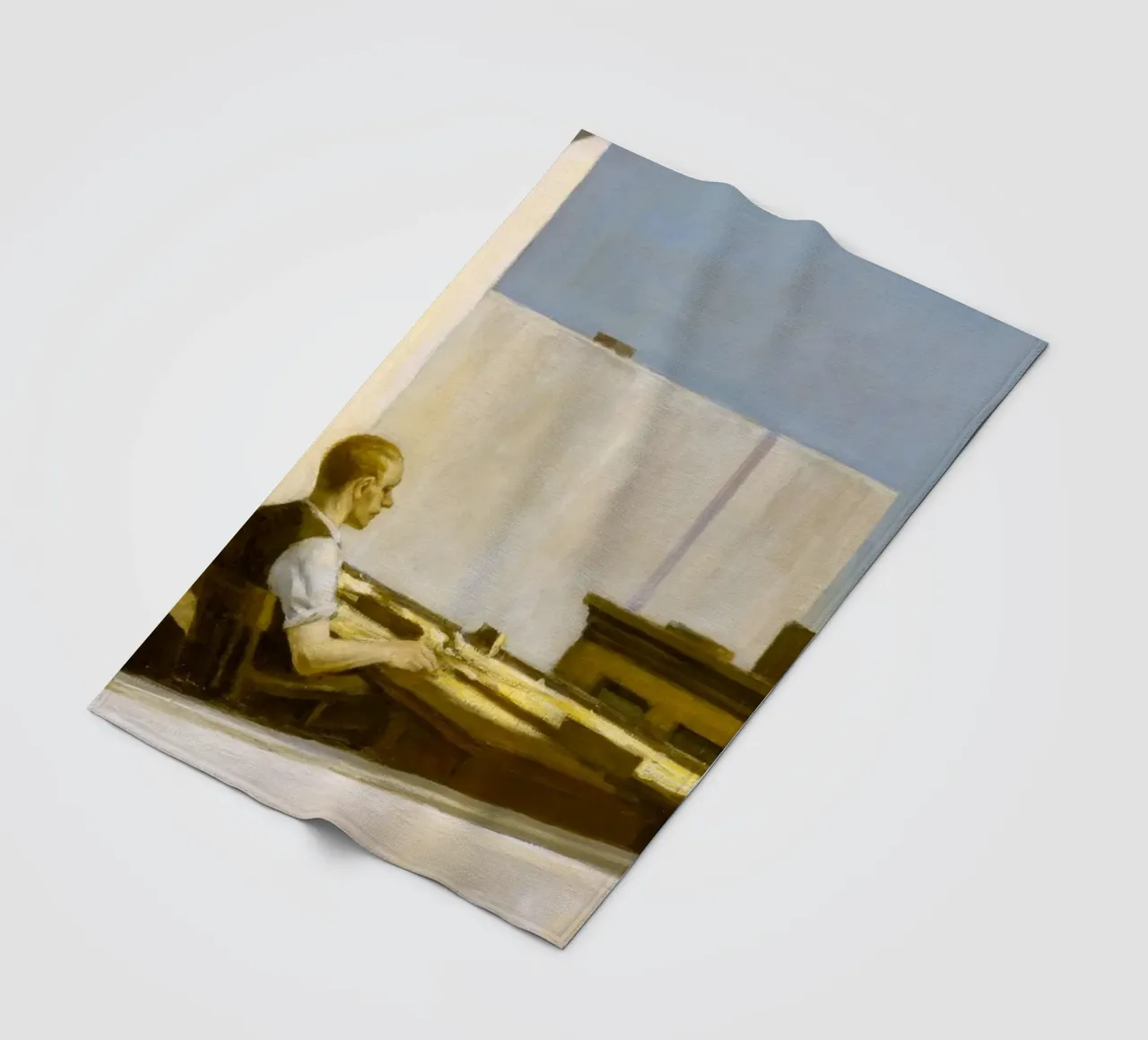 Ufficio di Edward Hopper in una piccola città - Arte del realismo americano coperta in pile da NorwesClub