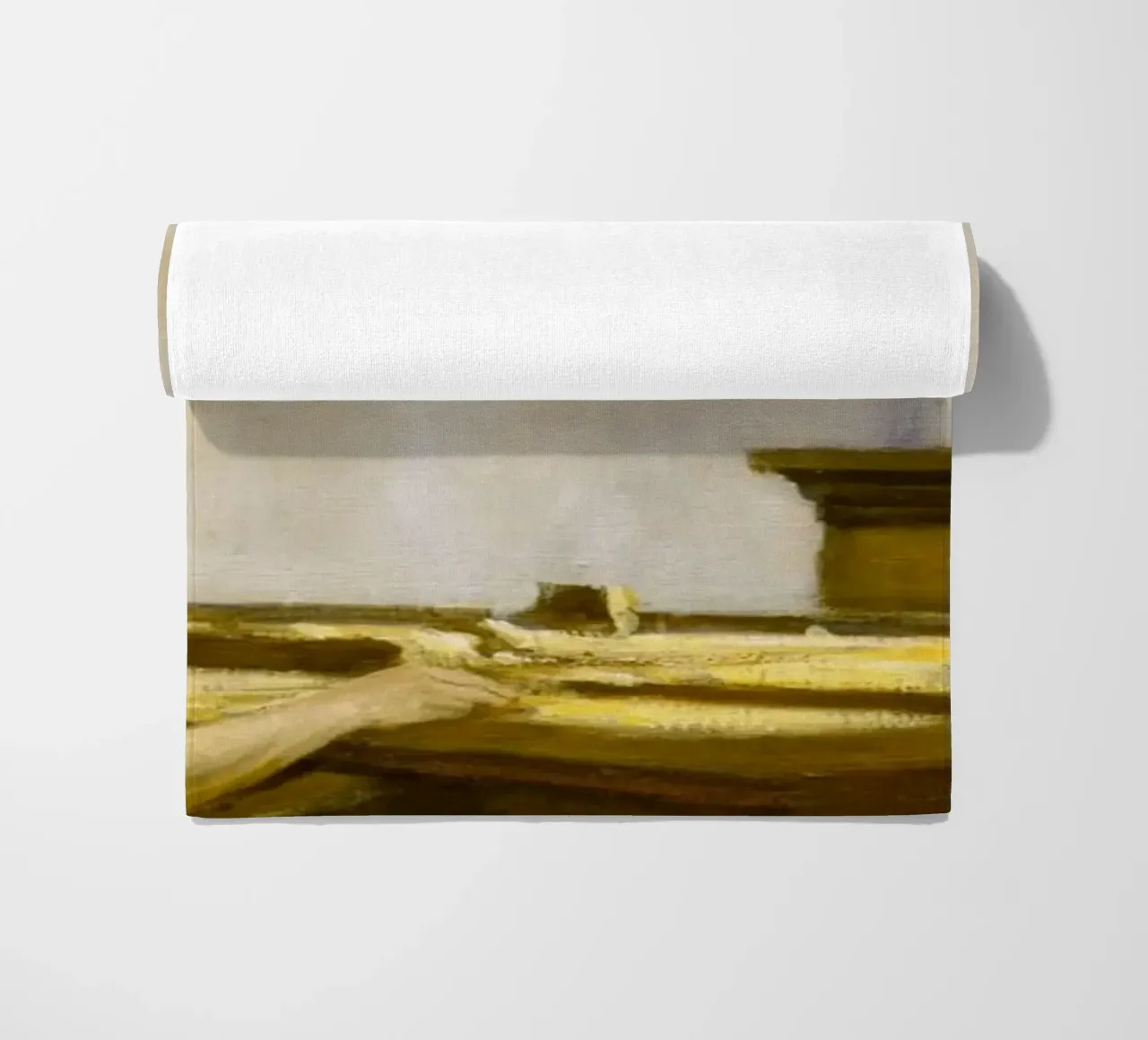 Ufficio di Edward Hopper in una piccola città - Arte del realismo americano telo mare da NorwesClub