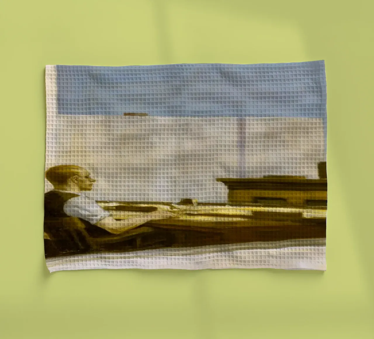 Ufficio di Edward Hopper in una piccola città - Arte del realismo americano canovaccio da cucina da NorwesClub
