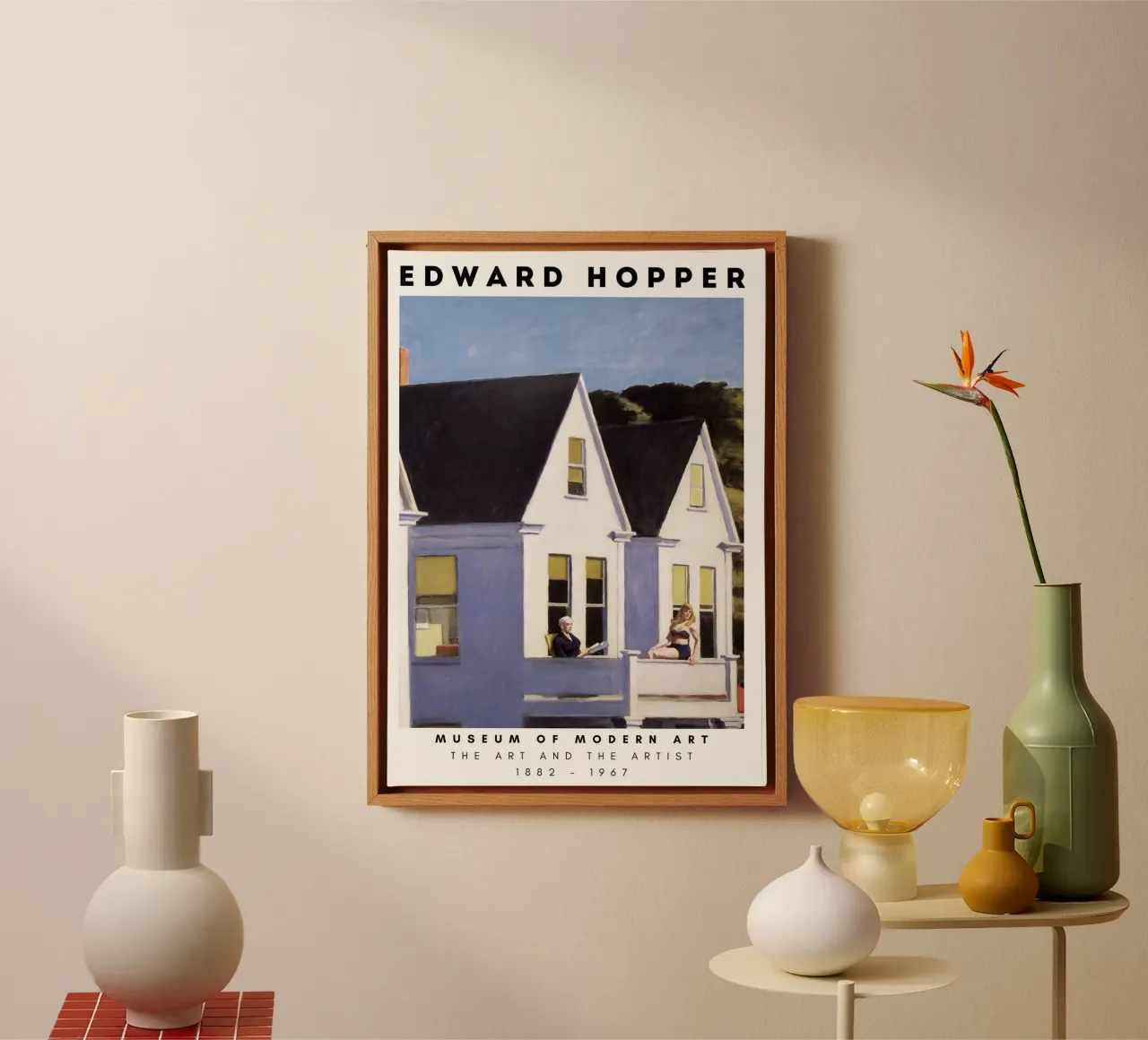 Hopper "Second Story Zonlicht" | Amerikaans Realisme Kunst canvas met Baklijst van NorwesClub
