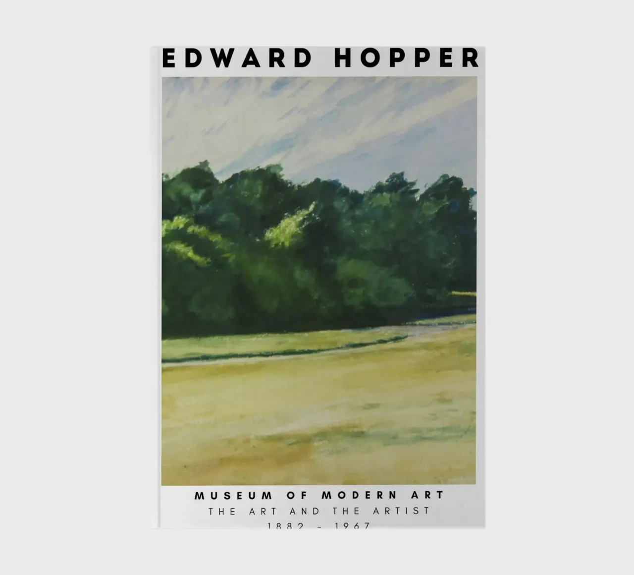 Edward Hopper Mass of Trees - American Realism Print notebook by NorwesClub