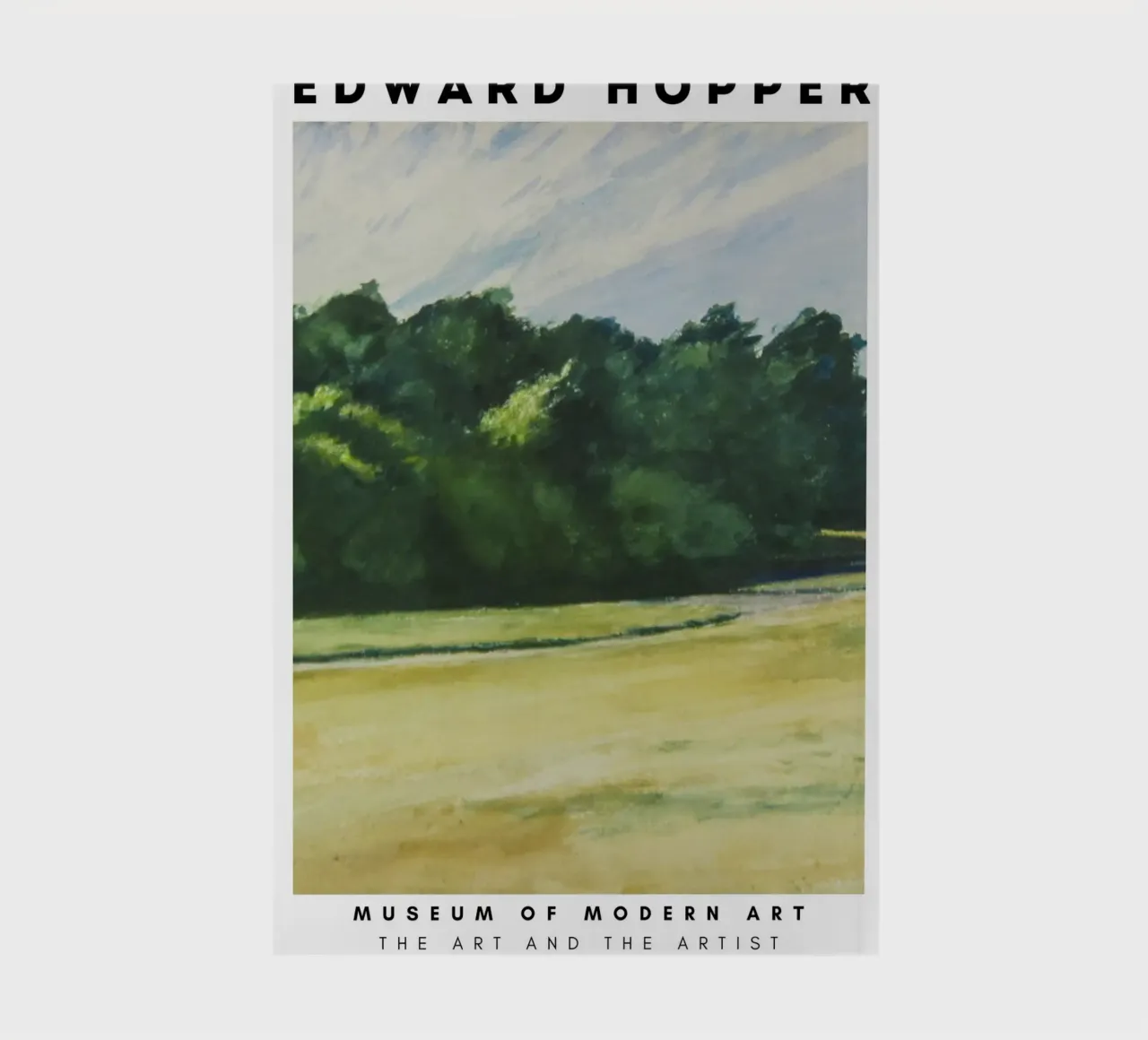 Edward Hopper Mass of Trees - American Realism Print notebook by NorwesClub