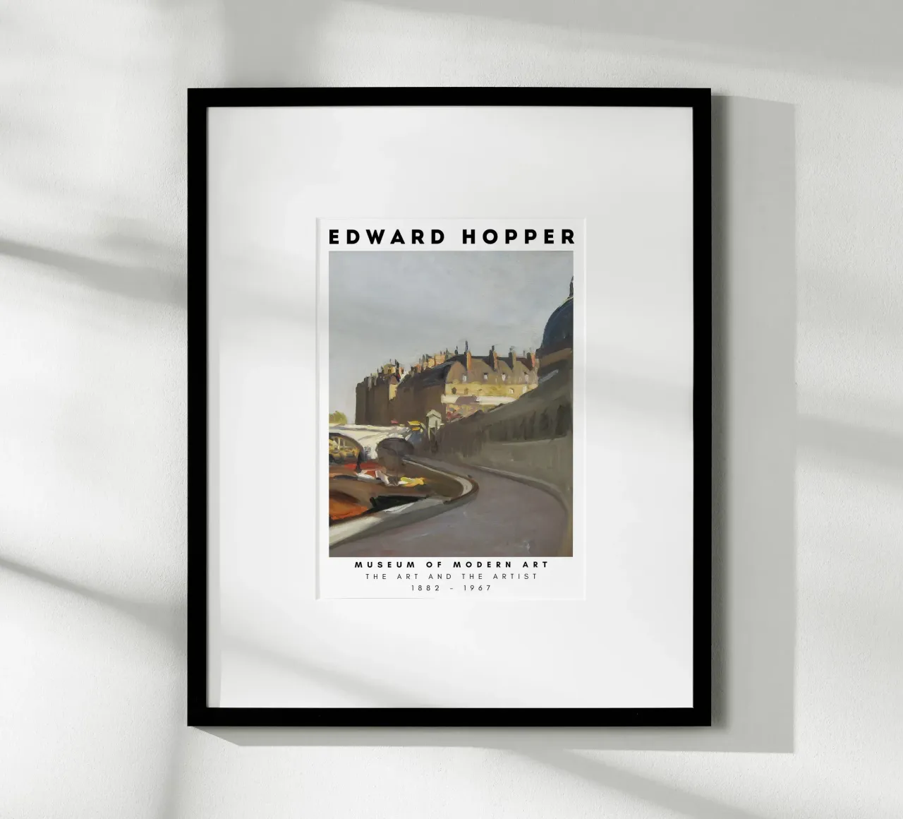 Edward Hopper Le Quai Paris - Amerikaans realisme Print poster van NorwesClub