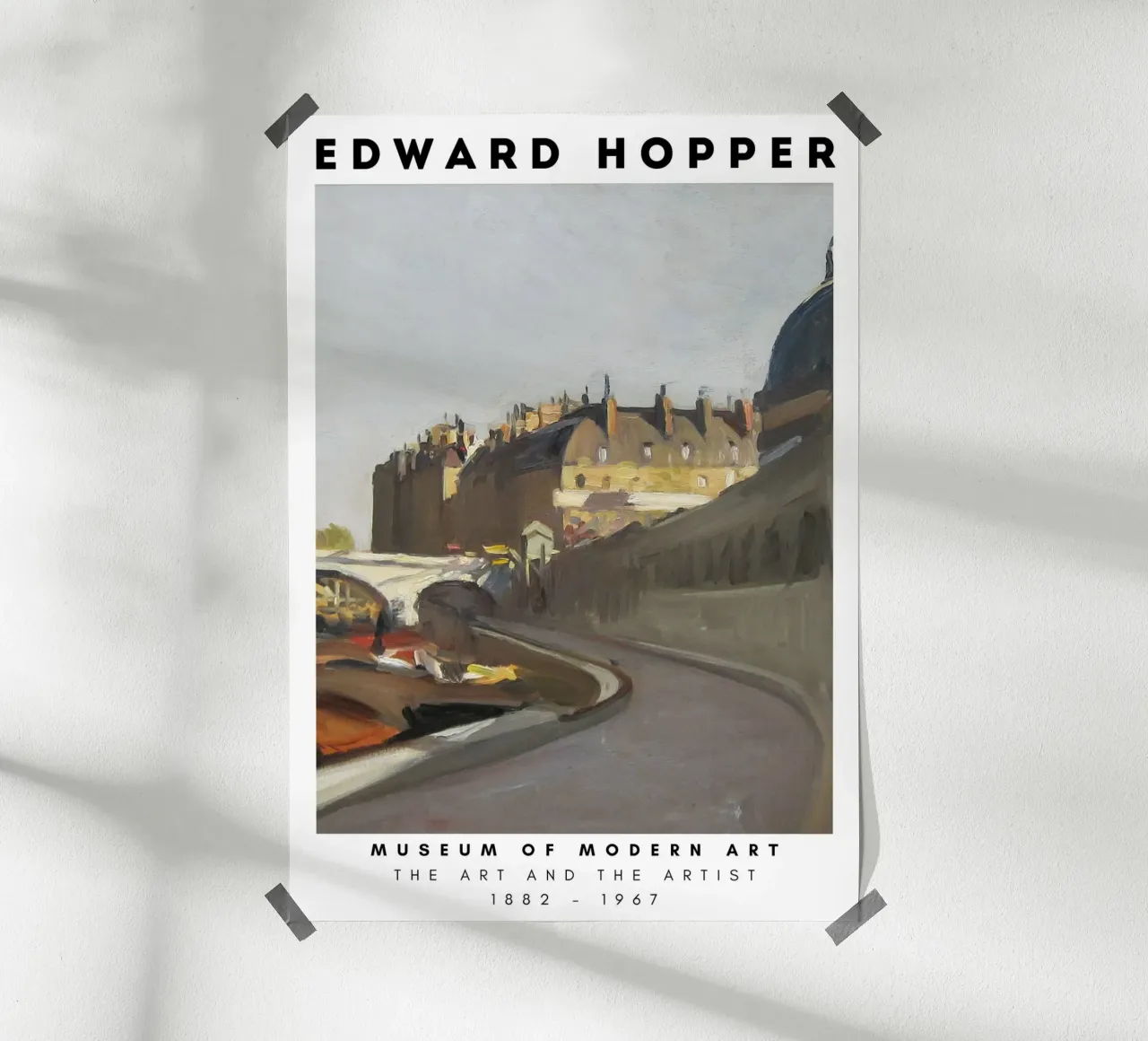 Edward Hopper Le Quai Paris - Amerikaans realisme Print poster van NorwesClub