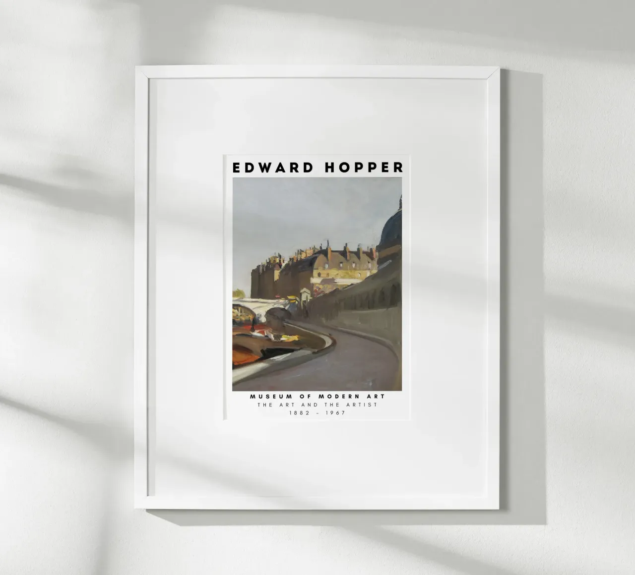 Edward Hopper Le Quai Paris - Amerikaans realisme Print poster van NorwesClub