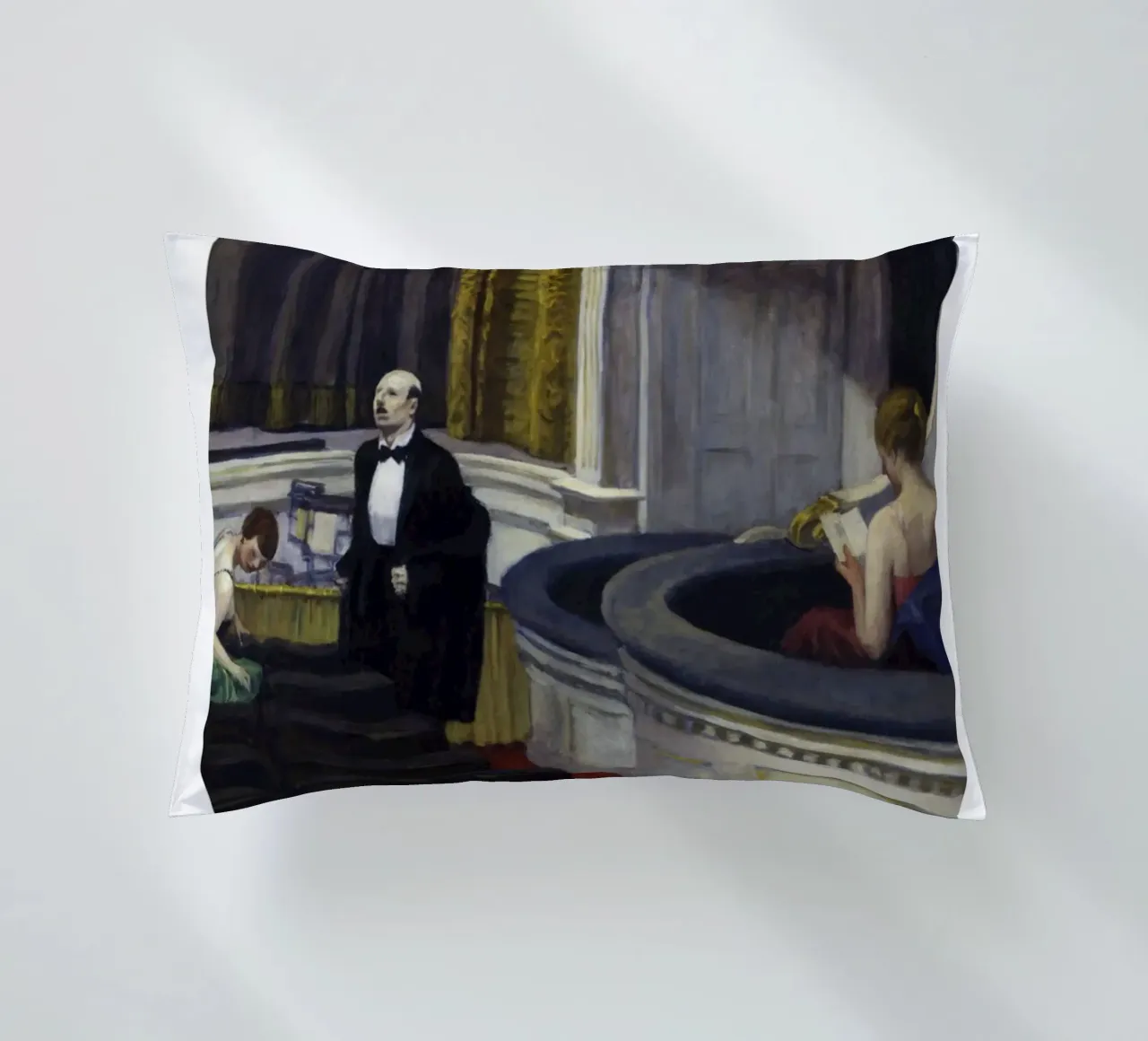 Edward Hopper Due sul corridoio - Arte del realismo americano cuscino da NorwesClub