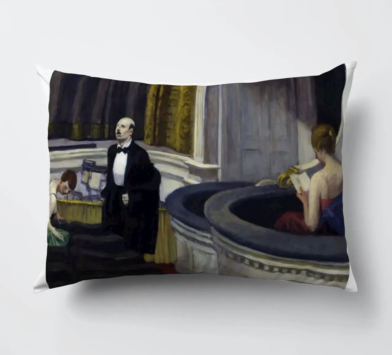 Edward Hopper Due sul corridoio - Arte del realismo americano cuscino da NorwesClub