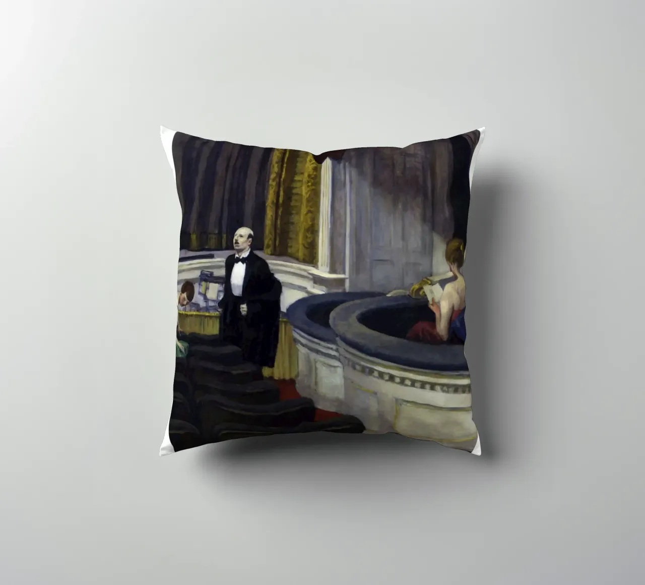 Edward Hopper Due sul corridoio - Arte del realismo americano cuscino da NorwesClub