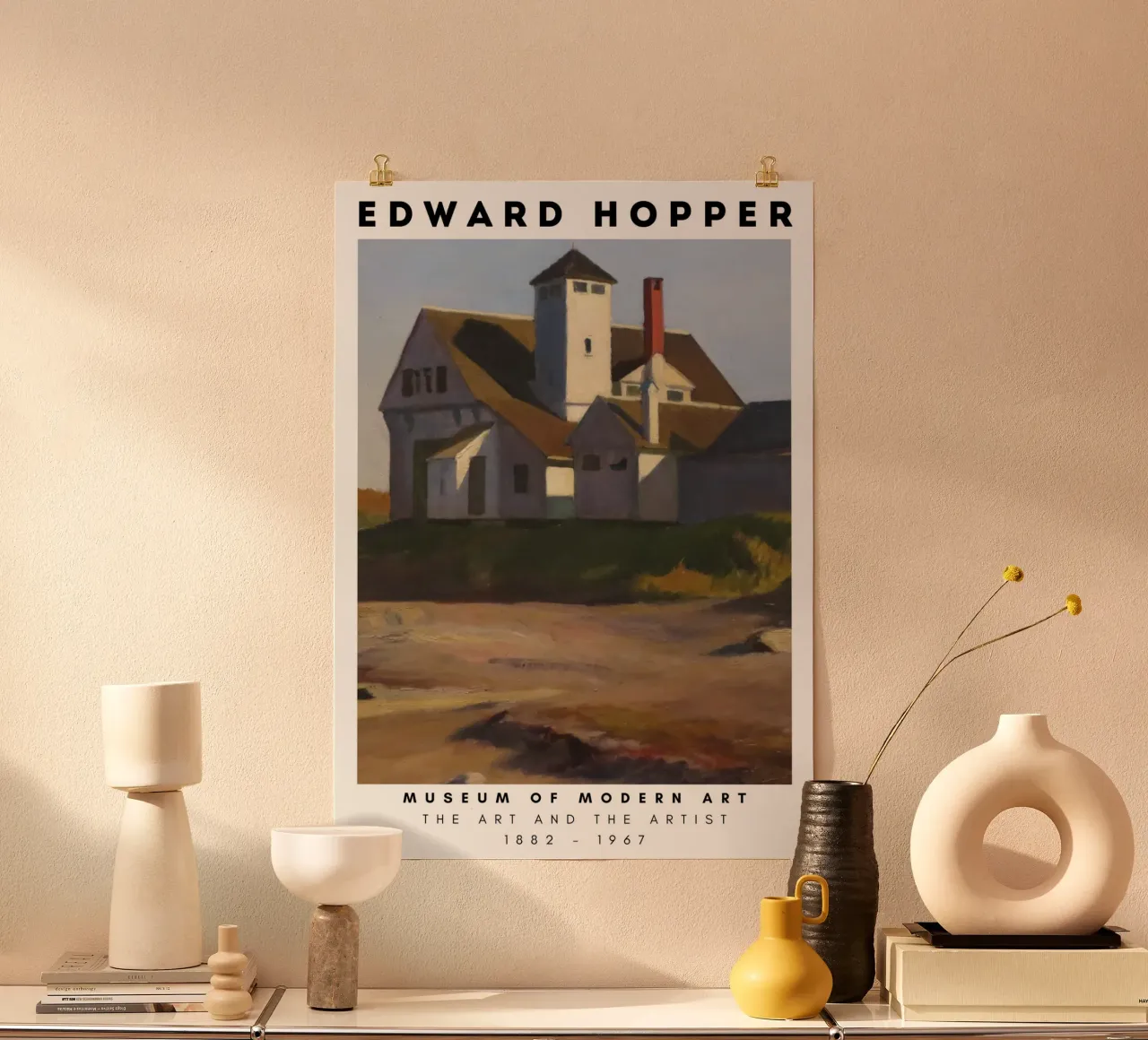 Edward Hopper Station des garde-côtes - Réalisme américain poster de NorwesClub