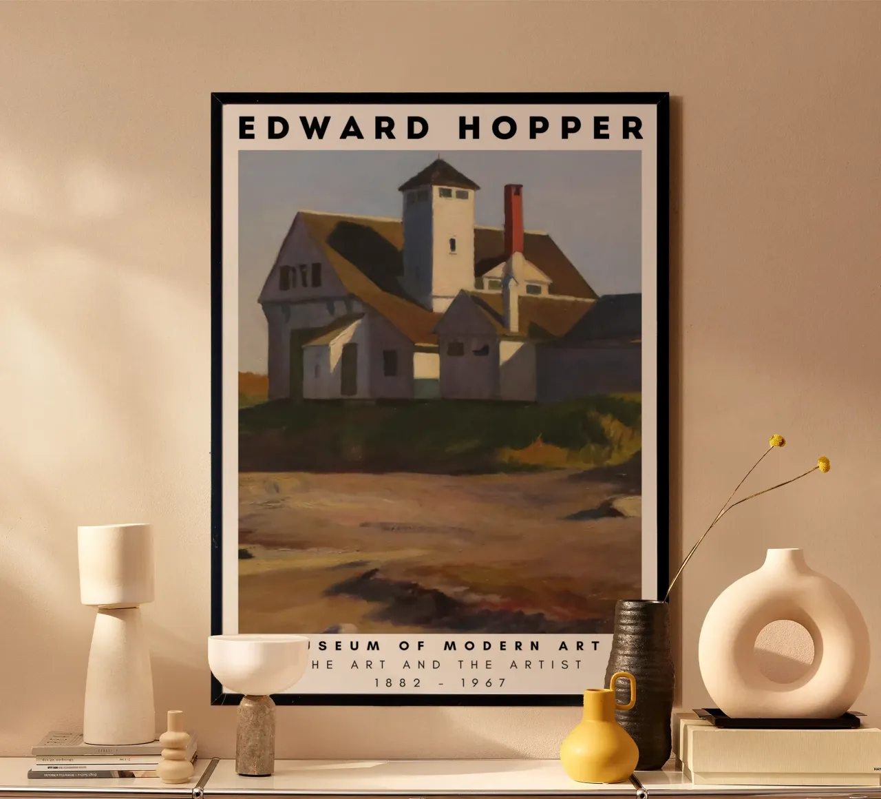 Edward Hopper Station des garde-côtes - Réalisme américain poster de NorwesClub