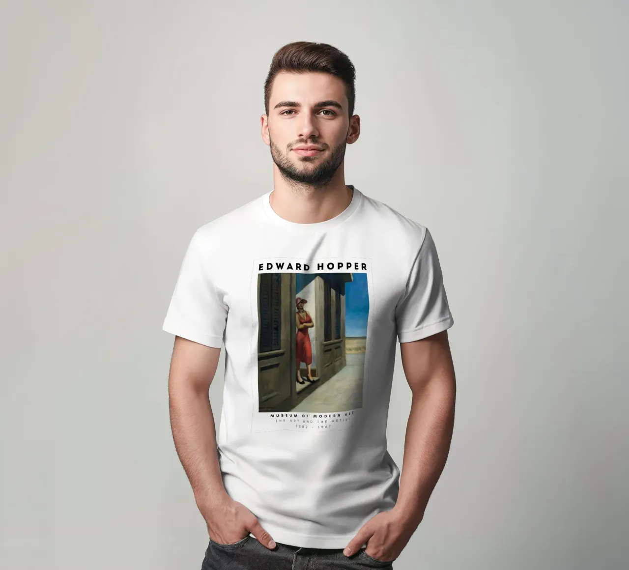 Edward Hopper Mattina della Carolina del Sud - Realismo americano t-shirt da NorwesClub