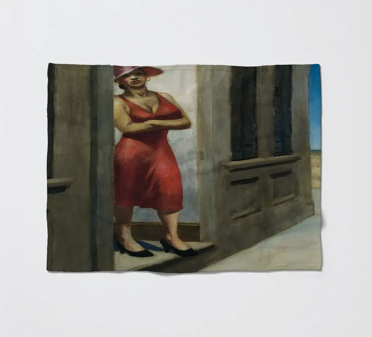 Edward Hopper Mattina della Carolina del Sud - Realismo americano coperta in pile da NorwesClub