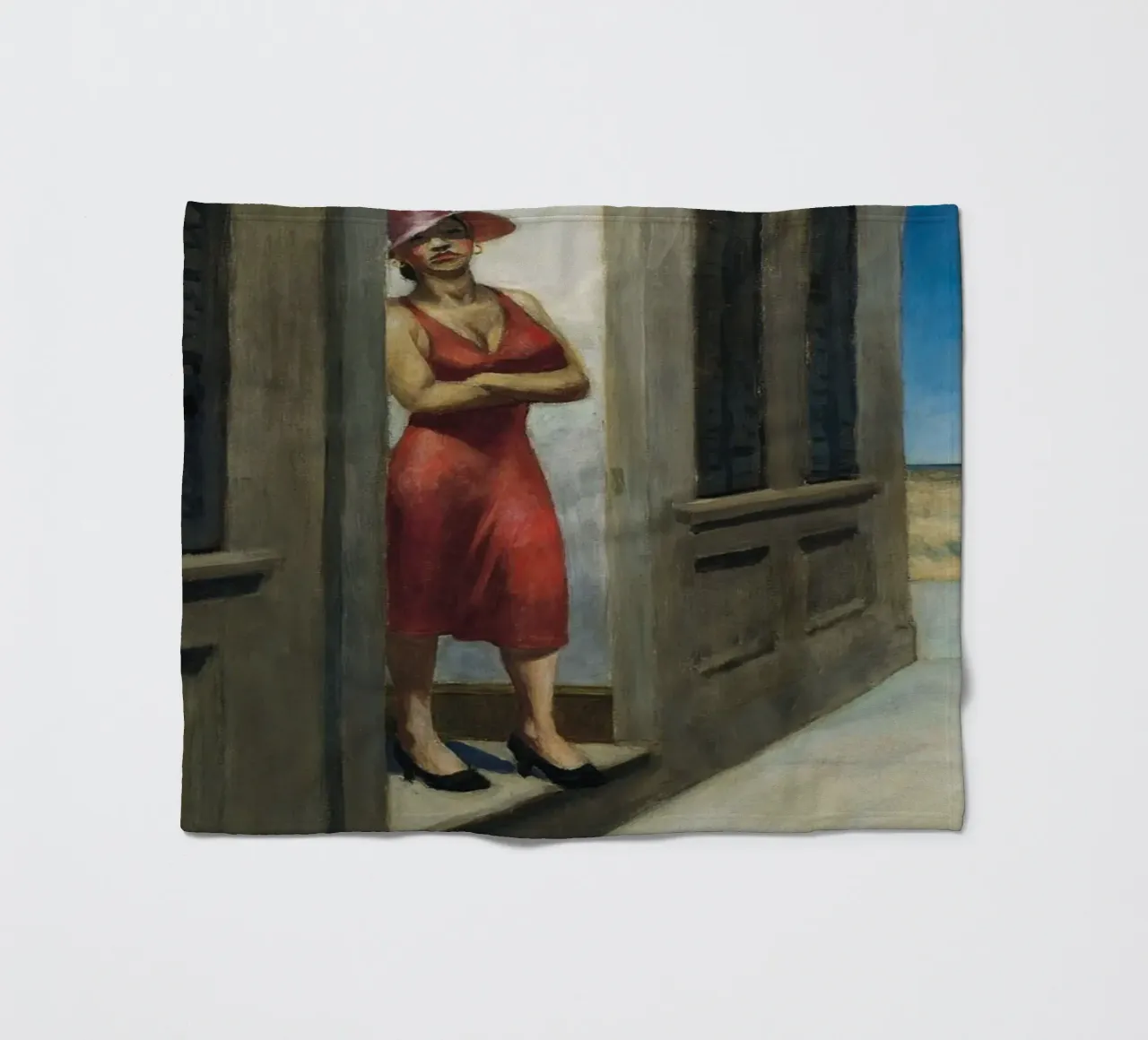 Edward Hopper Mattina della Carolina del Sud - Realismo americano coperta in pile da NorwesClub