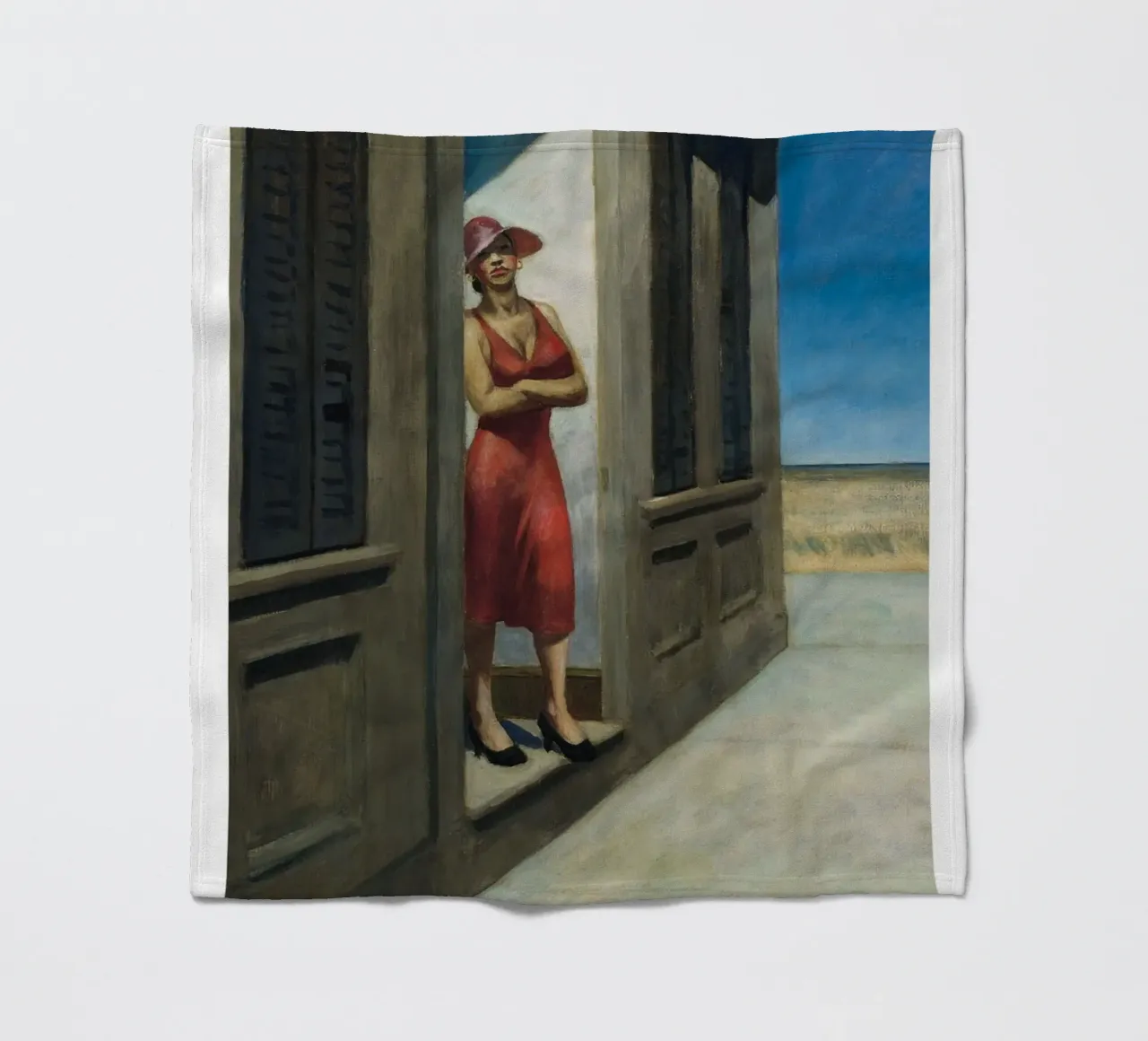 Edward Hopper Mattina della Carolina del Sud - Realismo americano coperta in pile da NorwesClub