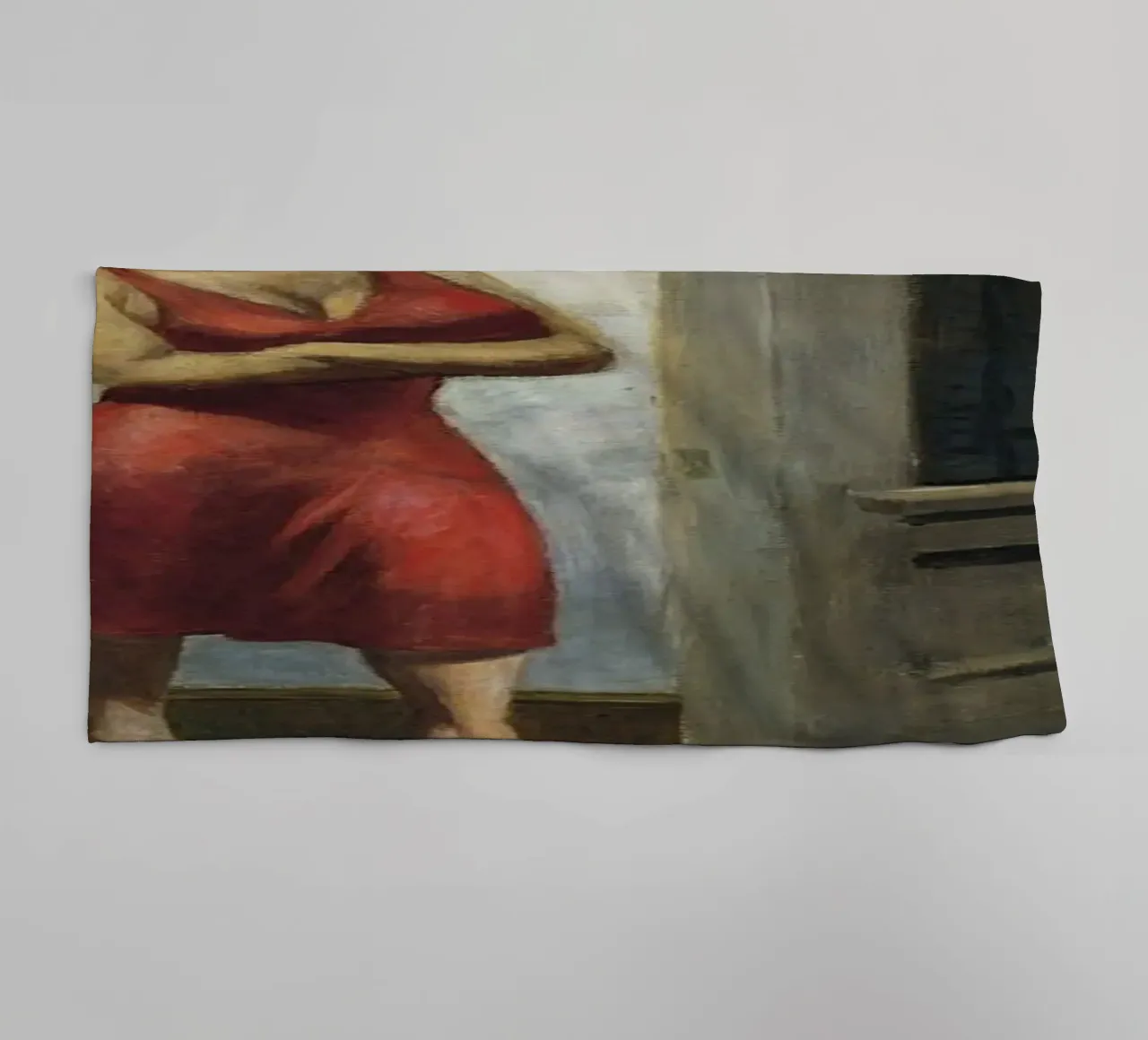 Edward Hopper Mattina della Carolina del Sud - Realismo americano asciugamano da bagno da NorwesClub